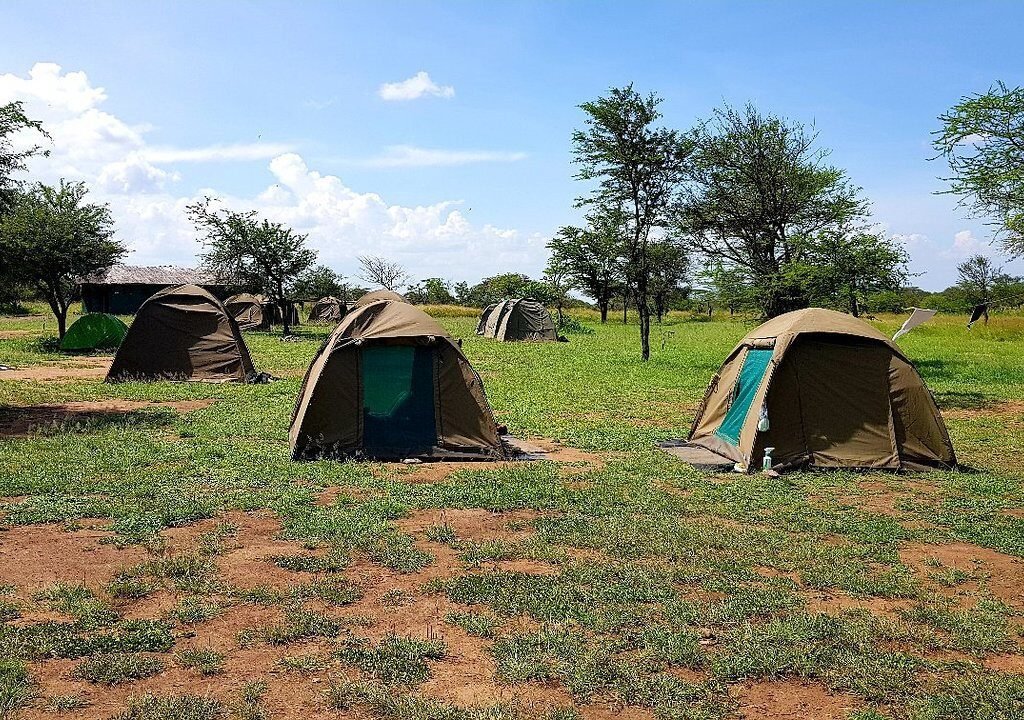 Serengeti public campsite on a Tanzania camping safari
