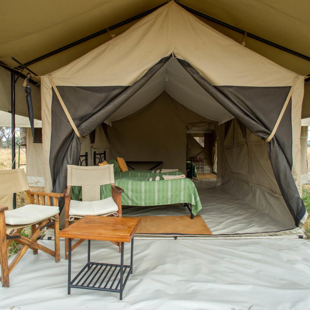 Family tent at a Tanzania safari camp