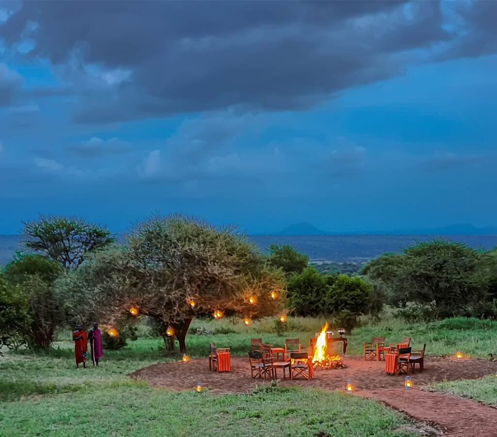 Experience luxury at Tarangire Kuro Treetops Lodge with breathtaking views of Ngorongoro...
