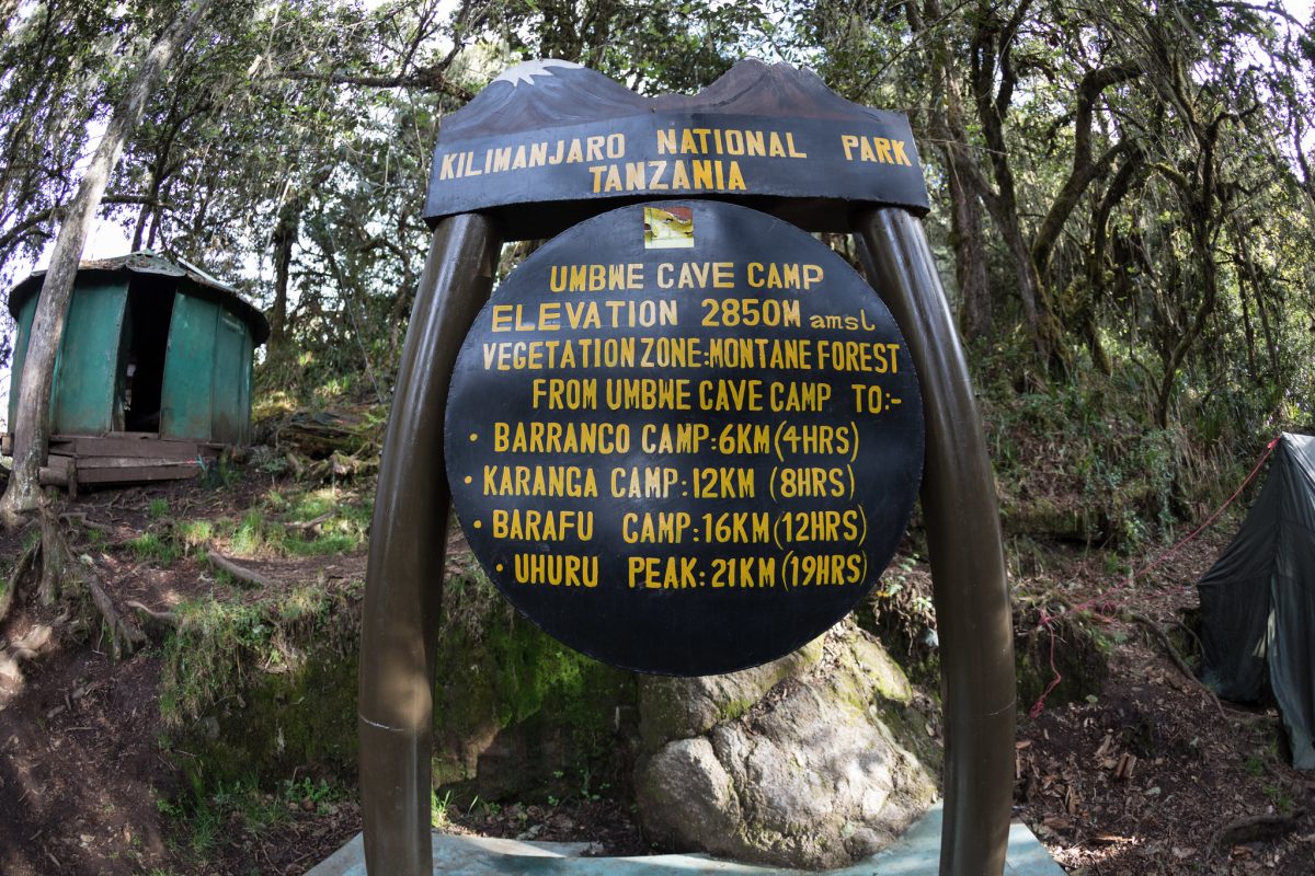 Umbwe Cave Camp,