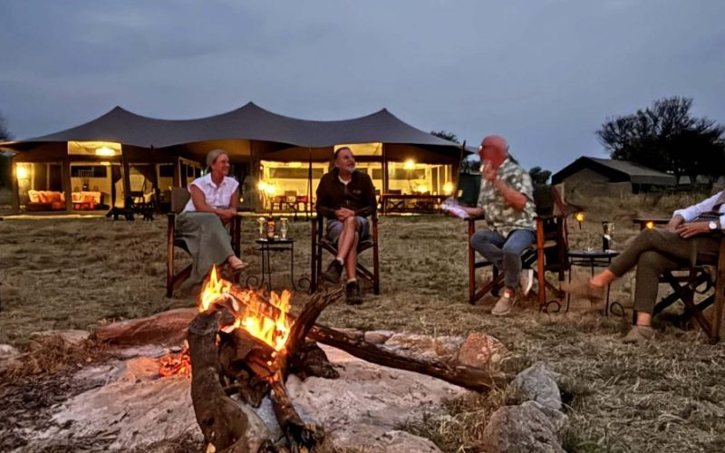 Serengeti View Camp – Togoro (north) camp fire, The Wild & Wonderful Truth About an African Safari for Seniors